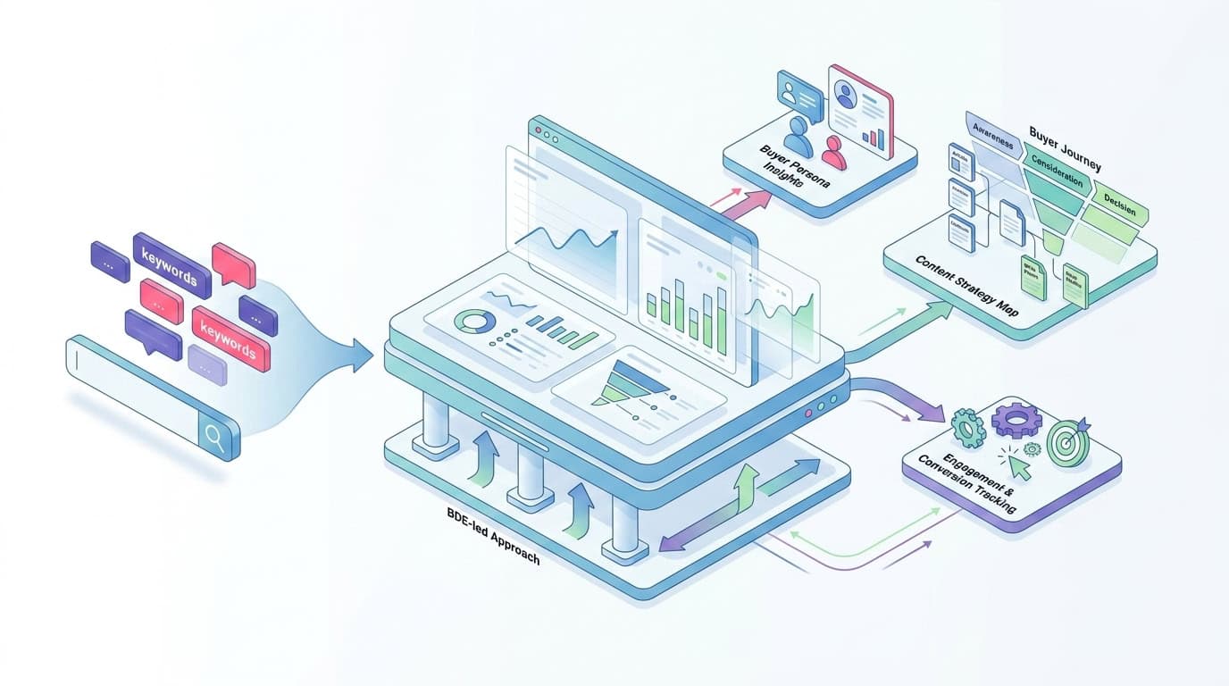 Illustration: Practical Steps to Build a B2B SEO Strategy Beyond Keywords
