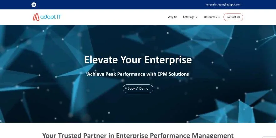 The Adapt IT EPM homepage